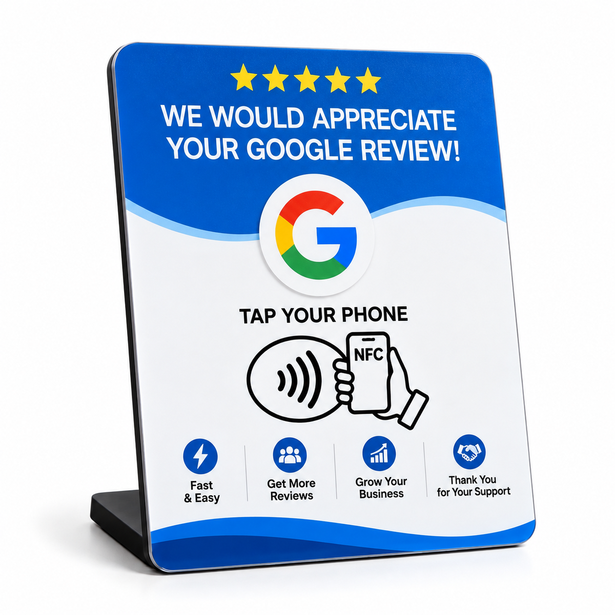 GeniusTap Google Review NFC Stand